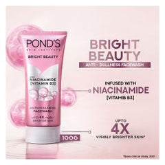 Pond's Bright Beauty Anti-Dullness Face Wash With Niacinamide & Vitamin B3, 100g