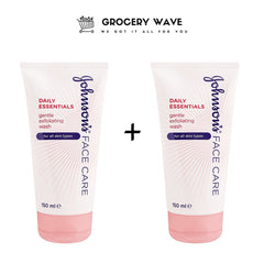 JOHNSONS FACEWASH GENTLE EXFOLOATING 150ML 1+1