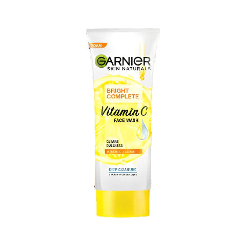 GARNIER BRIGHT COMPLETE VITAMIN C FACE WASH 100ML