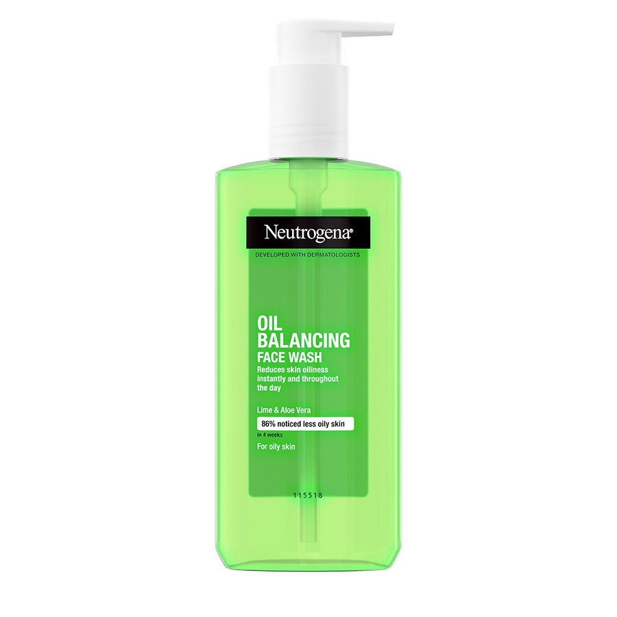 Neutrogena Facial Wash Oil Balancing With Lime & Aloe Vera Pump 200ml