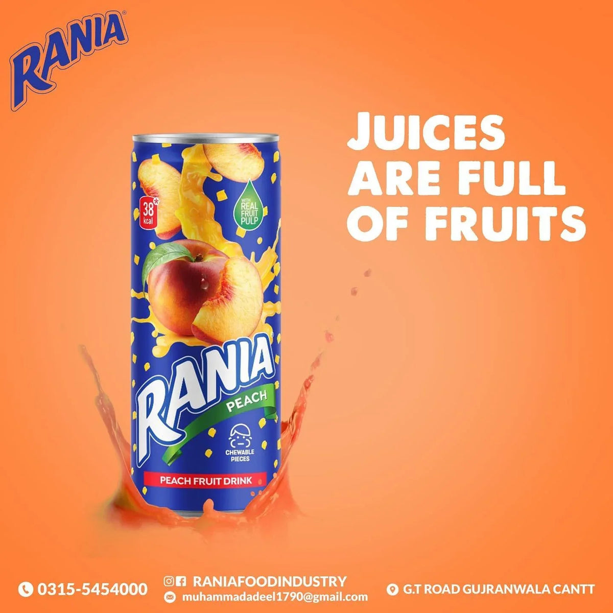 "Rania Float Fruit - Pakistani - 250 ML
