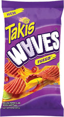 Takis waves fuego hot chili pepper lime flavor chips 227g
