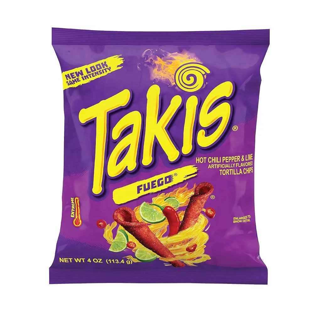 Takis Hot Chilli Pepper & Lime Tortilla Chips 113.4g