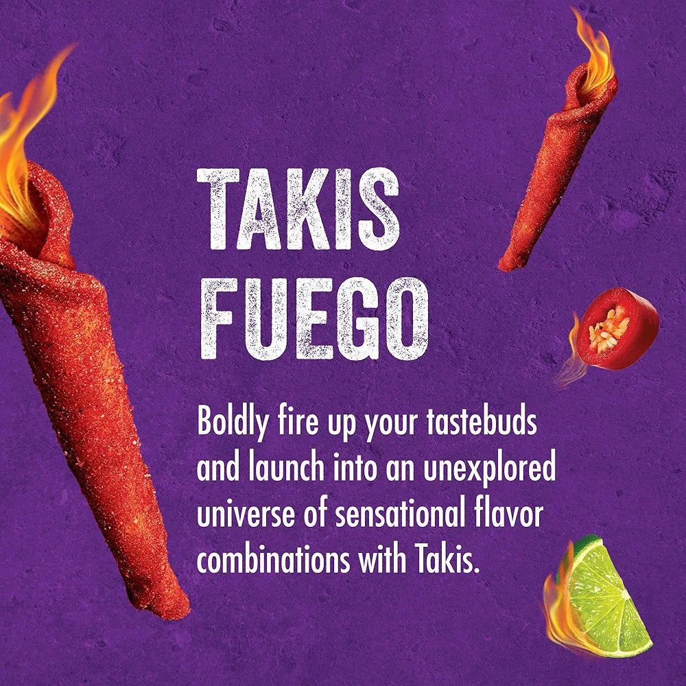 Takis Hot Chilli Pepper & Lime Tortilla Chips 113.4g