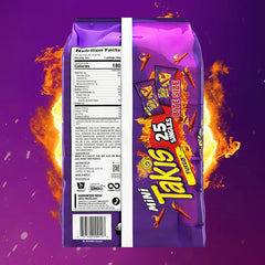 Takis Fuego Hot Chili Pepper And Lime Tortilla Mini Chips 35g