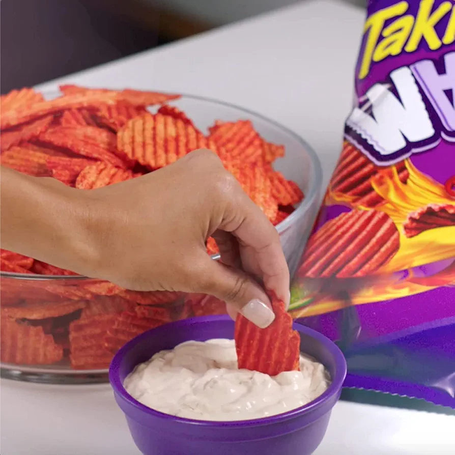 Takis waves fuego hot chili pepper lime flavor chips 227g